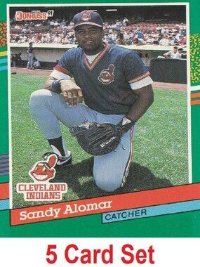 Sandy Alomar Baseball Card Collection